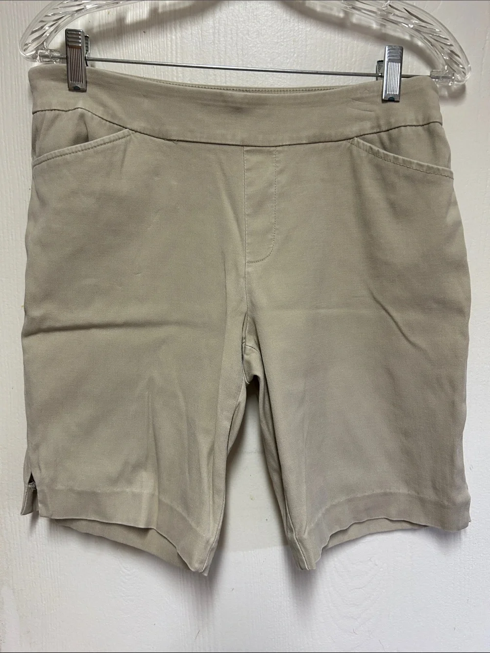 Time and Tru Tan Pull-On Bermuda Shorts